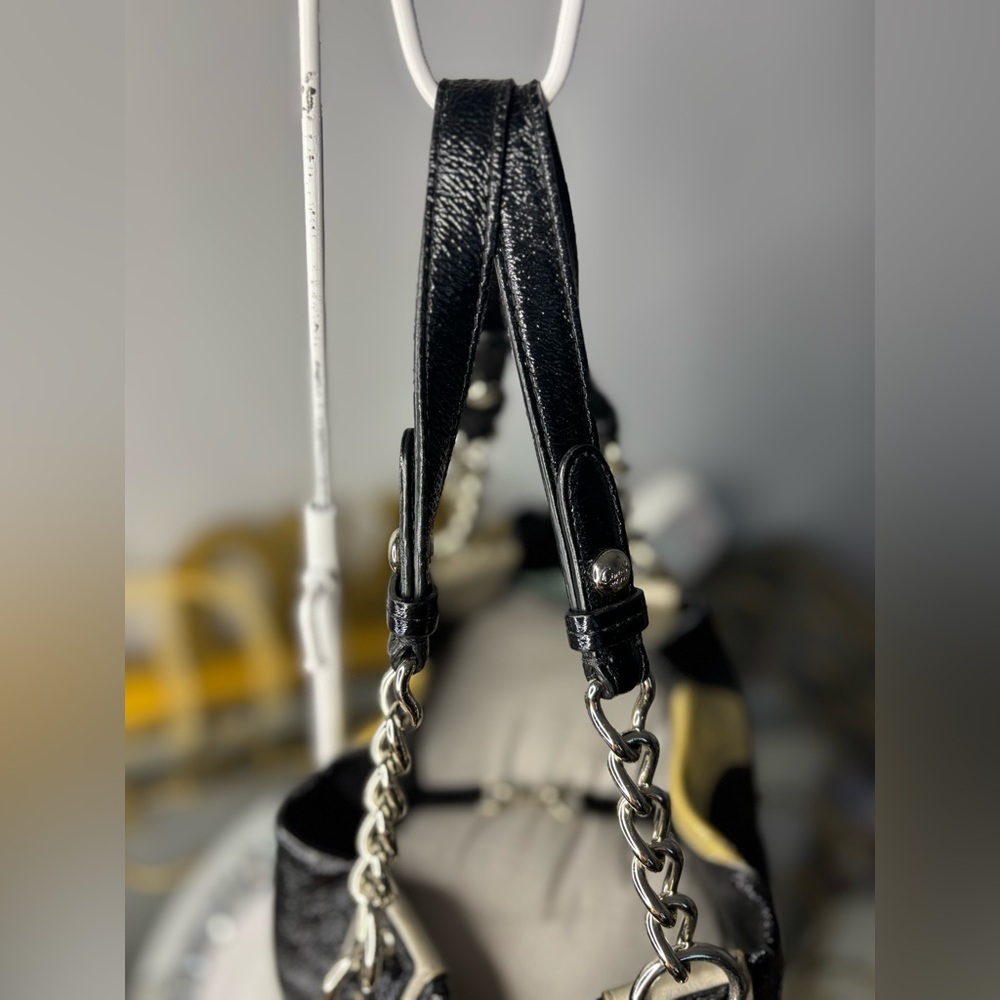 Coach Rehab Peyton Inlaid C Tote with Suede and Patent exterior - Picture 7 of 14